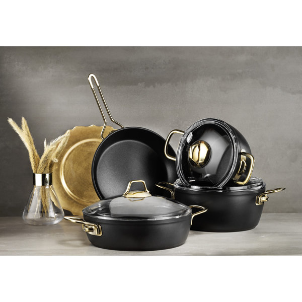 Bless international 7 Piece 100 Granite Coated Cookware Set Wayfair